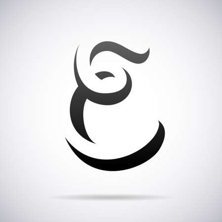 letter E design template vector illustrationのイラスト素材