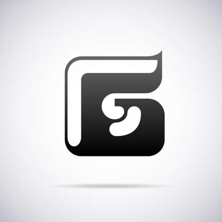 letter G design template vector illustrationのイラスト素材