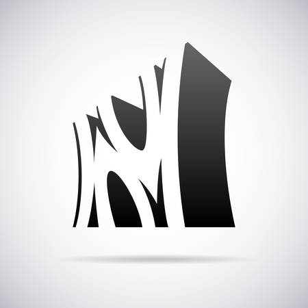 Logo for letter N design template vector illustrationのイラスト素材