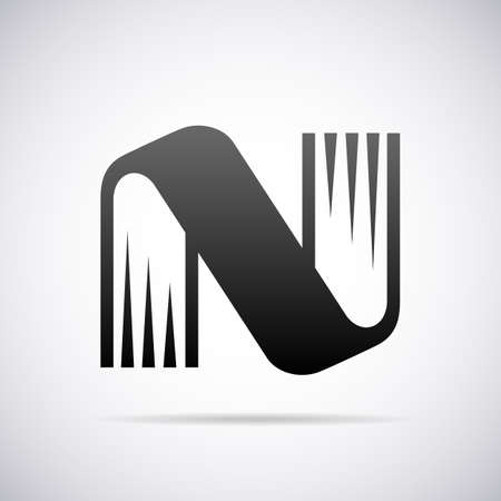 Logo for letter N design template vector illustrationのイラスト素材