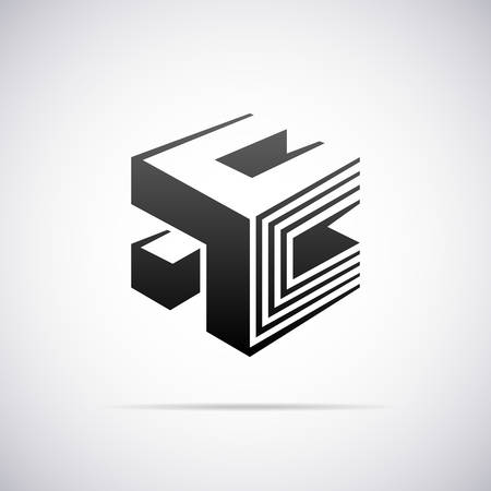 Logo for letter E design template vector illustrationのイラスト素材