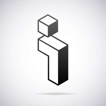 Logo for letter I design template vector illustrationのイラスト素材