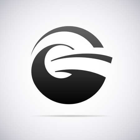 Logo for letter G design template vector illustrationのイラスト素材