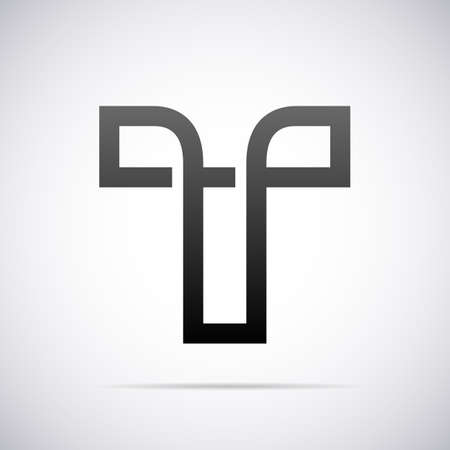 Logo for letter T design template vector illustrationのイラスト素材