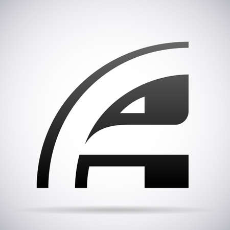 Letter A logo icon design template elementのイラスト素材