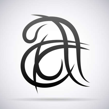 Letter A logo icon design template elementのイラスト素材