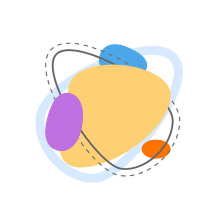 Abstract organic liquid blob and fluid shapes and dynamic elements setのイラスト素材