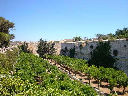 The Walls of Mdina, the Ancient Capital of Maltaの写真素材