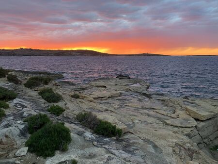 Maltese sunsets are always amazing and unforgettable. Hight quality image.の写真素材
