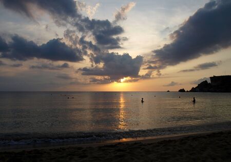 Maltese sunsets are always amazing and unforgettable. Hight quality image.の写真素材