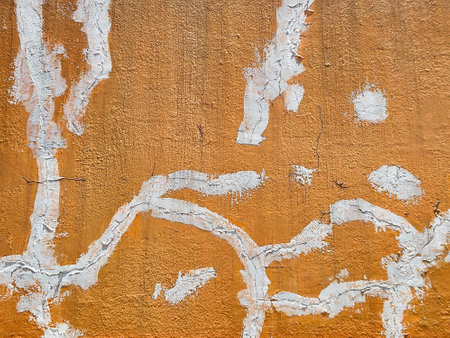 cracked wall. danger due to damage to the wall structure.の写真素材