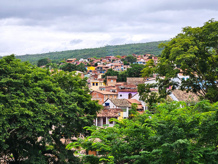 Houses in LenÃ§Ã³is in Chapada Diamantina, a tourist city in Bahia, Brazil.