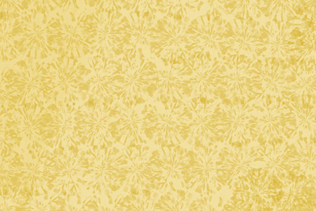 Repeating yellow radial burst shapes forming symmetrical abstract design