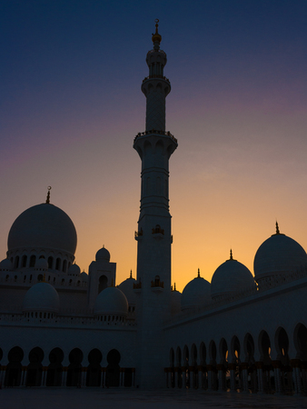sheikh zayed mosque in Abu Dhabi, UAEのeditorial素材