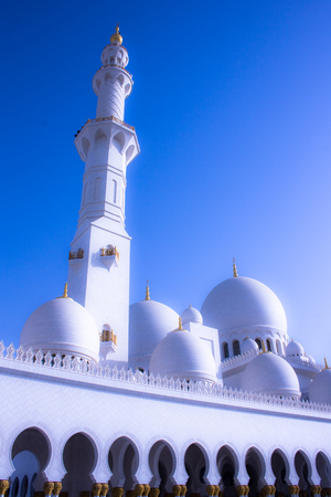 sheikh zayed mosque in Abu Dhabi, UAEのeditorial素材