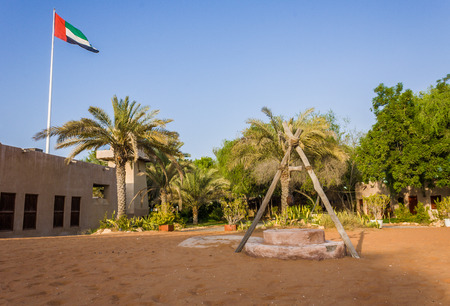 heritage village in Abu Dhabi in United Arab Emiratesの写真素材