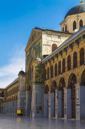 Exterior of Omayad mosque in ancient City of Damascus (Syrian Arab Republic) after war ended in 15.02.2020のeditorial素材