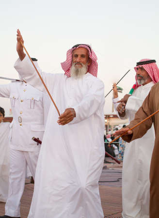 Men perfume yola dance in western region Abu Dhabi in December 9, 2012のeditorial素材