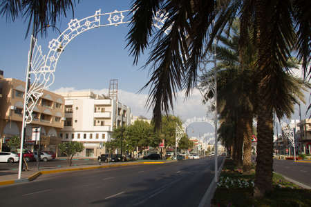 Al Ain city road, Abu Dhabi, UAE in 07/03/2014のeditorial素材
