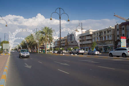 Al ain city road, Abu Dhabi, UAE in 07/03/2014のeditorial素材