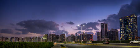 Panoramic view for Abu Dhabi Down Town in February 23, 2015のeditorial素材