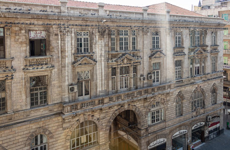 Aerial view of Al Marjeh Square in Damascus (Syrian Arab Republic) after war ended in 02.12.2019のeditorial素材