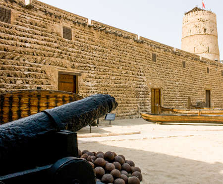 Dubai Museum is the main museum in Dubai, United Arab Emirates. It is located in the Al Fahidi Fort, built in 1787 and is the oldest existing building in Dubai. United Arab Emirates october 2010のeditorial素材