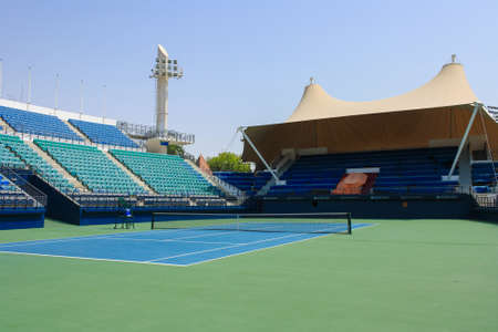 Dubai Tennis Stadium, the Tennis Stadium has a capacity of 5,000 people 03 October 2010のeditorial素材