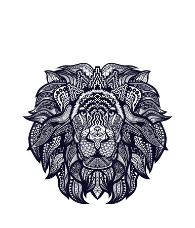 lion head artのイラスト素材