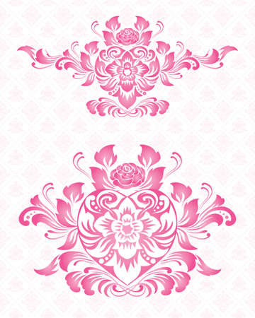 Ornament Heart のイラスト素材