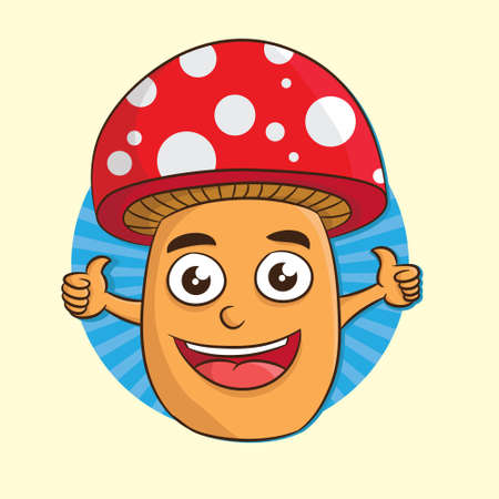 Mushroom Smile のイラスト素材