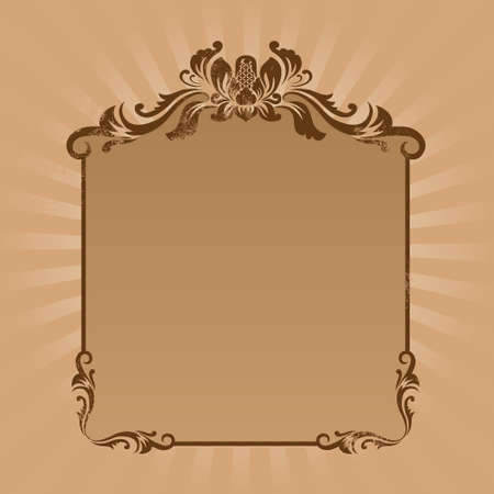 Vintage Ornament Frame のイラスト素材