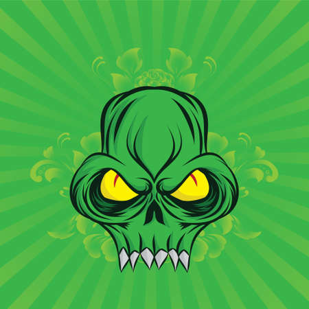 Green Skull のイラスト素材