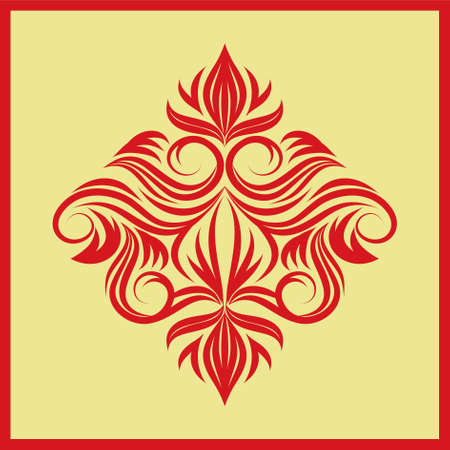 decorative swirl ornament のイラスト素材