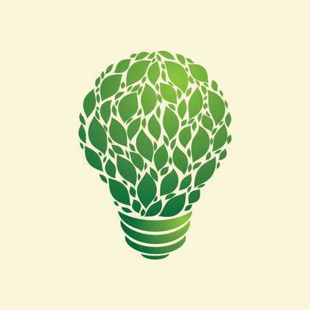 Green Light Bulb のイラスト素材