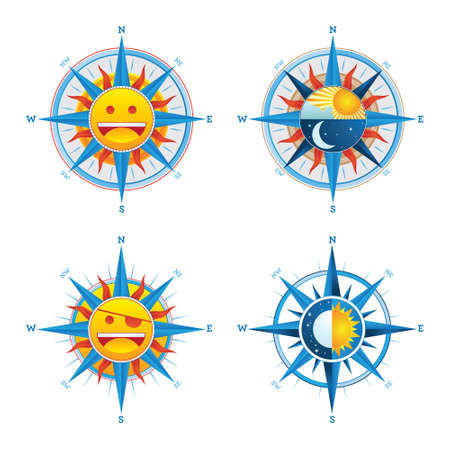 Compass Cute のイラスト素材