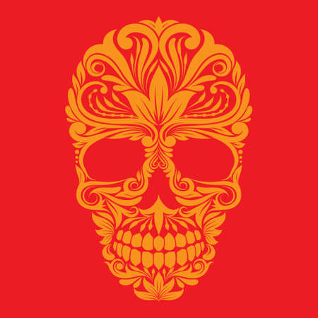 Ornamental Skull のイラスト素材
