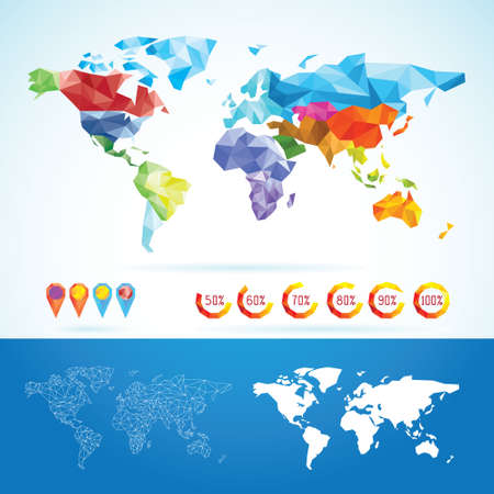 World Map  のイラスト素材