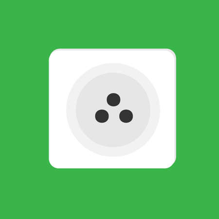 electrical outlet. Energy, power vector socket design. green background.のイラスト素材