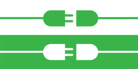 Power plug, energy vector design. electrical connection.のイラスト素材