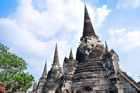 This is one of Srisunphet stupa in Ayutthaya historical part, Thailand. This place is a world heritage.の写真素材