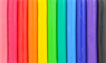 colorful plasticine backgroundの写真素材