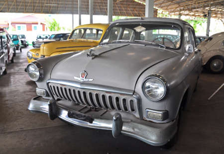 Nakornpathom, Thailand. - July 11, 2017 - GAZ M21 Volga was shown in Jesada Technik Museum, Nakornchaisri, Nakornpathom, Thailand.のeditorial素材