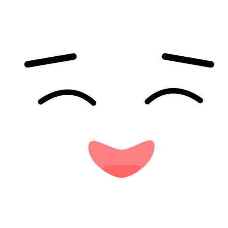 funny character faceのイラスト素材