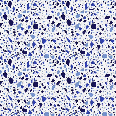 Sky color terrazzo seamless patternのイラスト素材