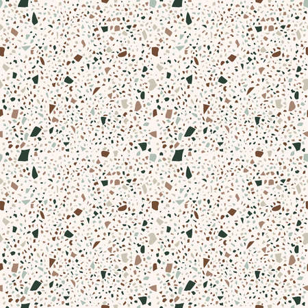 Forest color terrazzo seamless patternのイラスト素材