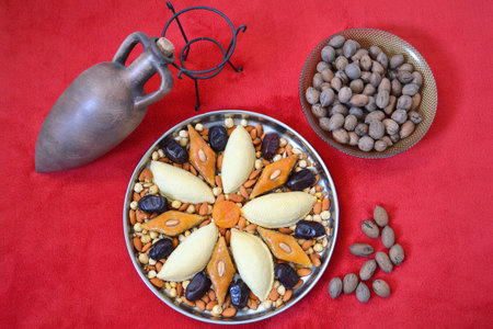 Azerbaijani baklava and shekerbura