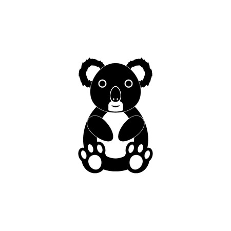Koala icon. Elements of the fauna of Australia icon. Premium quality graphic design icon. Baby Signs, outline symbols collection icon for websites, web design, mobile app on white background.のイラスト素材