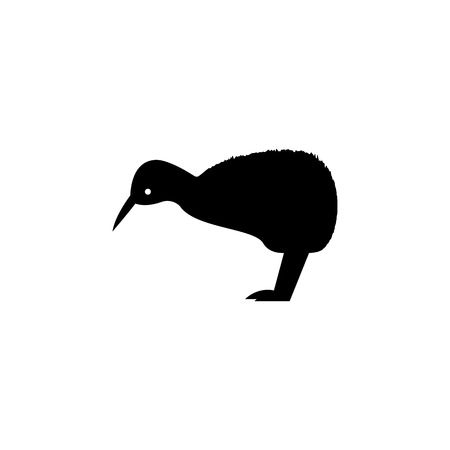 Kiwi bird icon. Elements of the fauna of Australia icon. Premium quality graphic design icon. Baby Signs, outline symbols collection icon for websites, web design, mobile app on white background.のイラスト素材