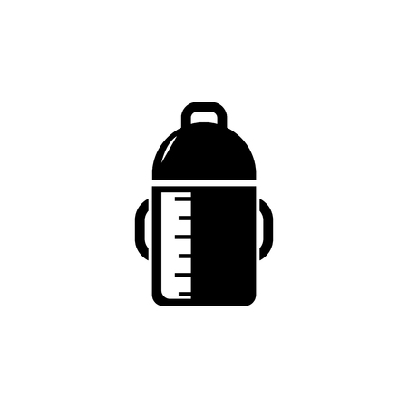 Baby bottle icon. Baby element icon. Premium quality graphic design. Signs, outline symbols collection icon for websites, web design, mobile app, info graphics on white background.のイラスト素材